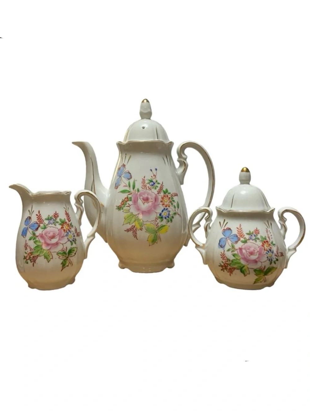 Chugai China Occupied Japan Teapot Tea Set 17 Pieces